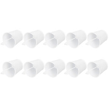 10PCS Flower Pot Mini Succulent Plant Pot Small Metal Bucket for Indoor Outdoor DecorWhite 4x5.5x6cm