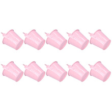 10PCS Flower Pot Mini Succulent Plant Pot Small Metal Bucket for Indoor Outdoor DecorPink 4x5.5x6cm
