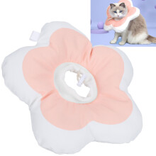 Rosa Blütenförmiger Wasserfester Halskragen für Haustiere, Katzen & Hunde, M