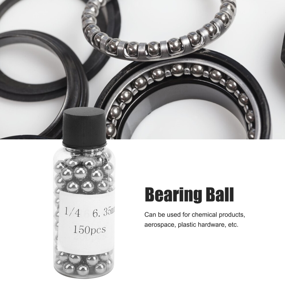 150Pcs Bicycle Bearing Ball 304 Stainless Steel Industrial Hardware Accessories 1/4In 9471323096307
