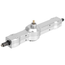 127mm Silber Aluminium RC Hinterachse für D12 1/10 Truck