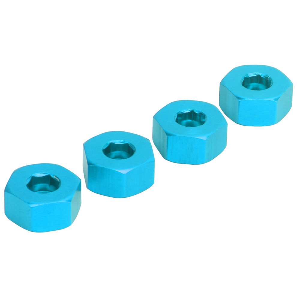 4Pcs 5Mm To 12Mm Combiner Wheel Hub Hex Adapter Accessory For Wpl D12 1/10 Rc Trucksblue 4931323097216