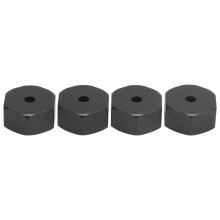 RC Radnaben-Adapter 4 Stück 5mm auf 12mm für WPL D12 Truck Langlebiges schwarzes Material