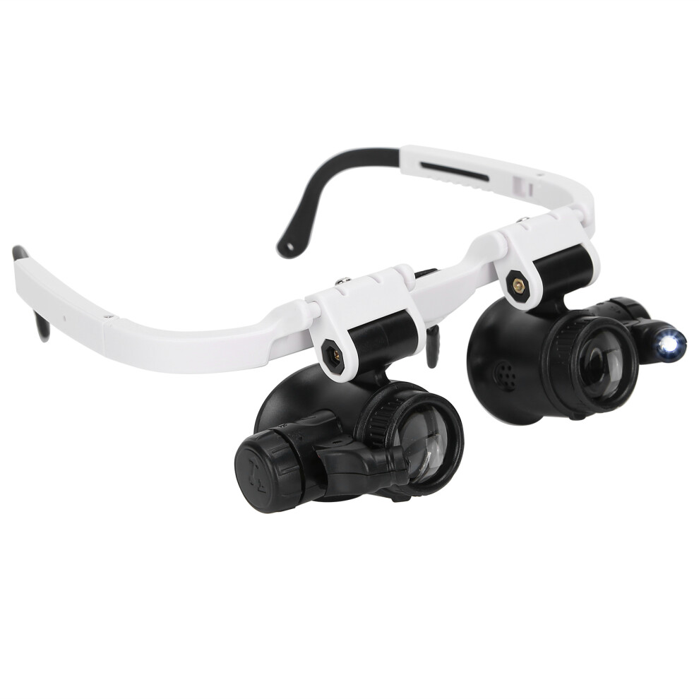 Light Glasses Magnifier Head Wearing Magnifying Glass With Led For Reading Repairing