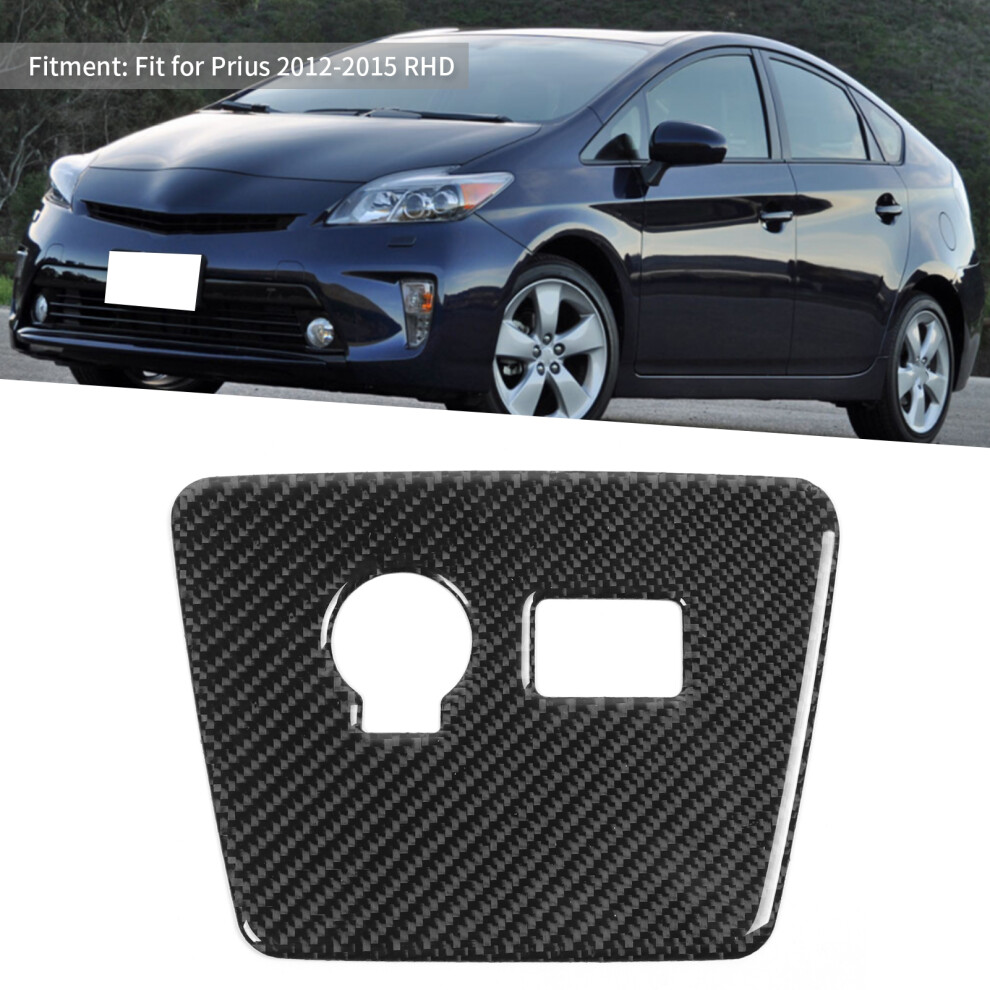 Cigarette Lighter Panel Cover Sticker Carbon Fiber Trim Decor Fit For Prius 2012Â2015 Rhd 3441323099352