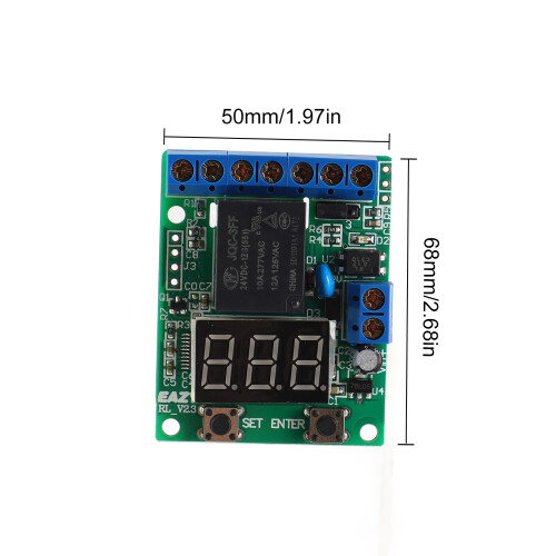 Time Relay Controller Relay Module Relay Operated Controller Time Relay Module 0.1~999 Timing Range 1