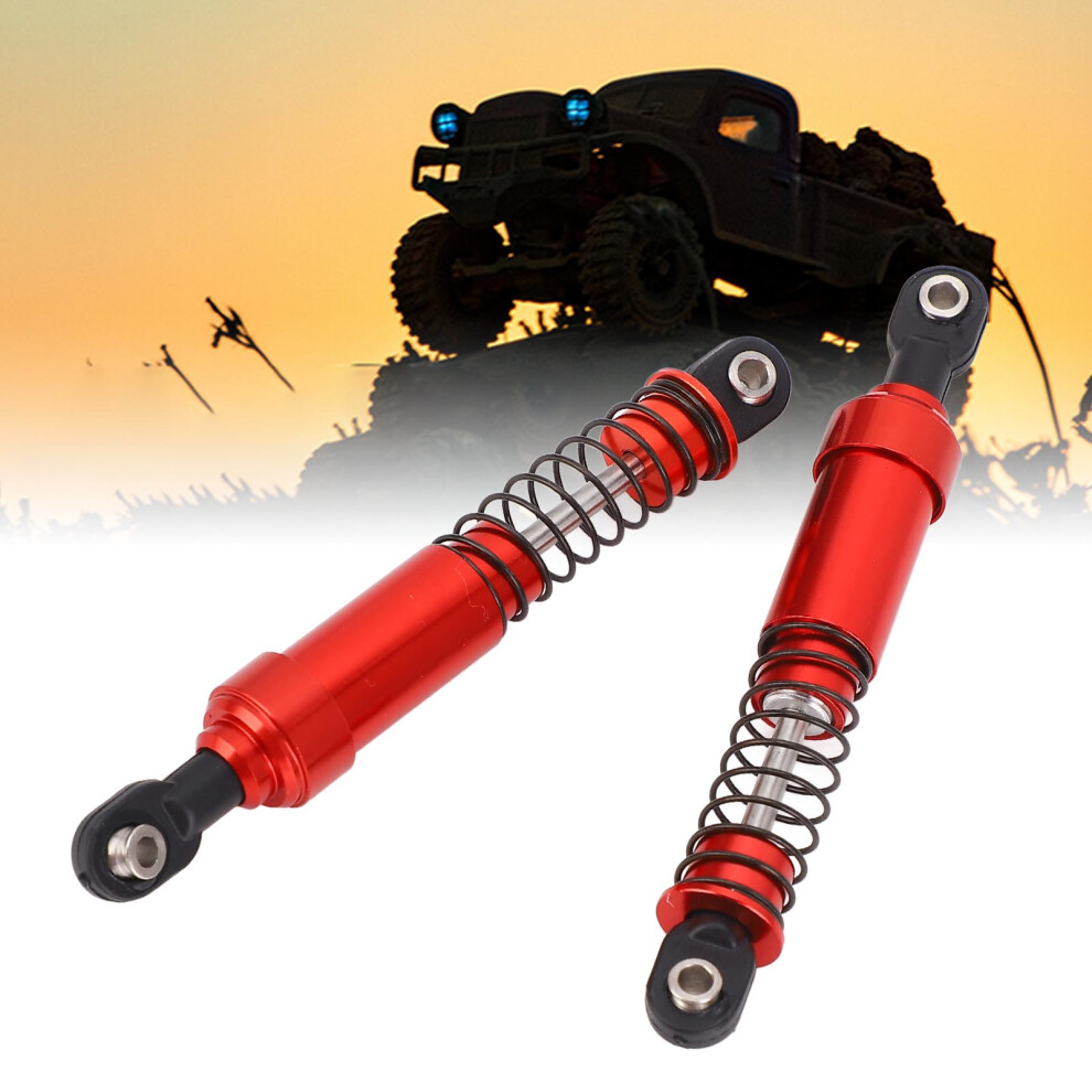 Rc Shock Absorber Set Aluminum Alloy Metal 85Mm Rc Damper Set With Spring Replacement For Scx10 1/10 Rc Car Model Red 3611323100994