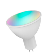 WiFi Smart Bulb RGB+W+C LED Bulb 5W GU5.3 Dimmable Light Phone APP Remote Control Compatible with Alexa Home Tmall Elf for Voice Control,