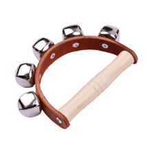 Kinder-Musik-Handglocken-Set mit 5 Glöckchen und Holzgriffen, bildendes Spielzeug