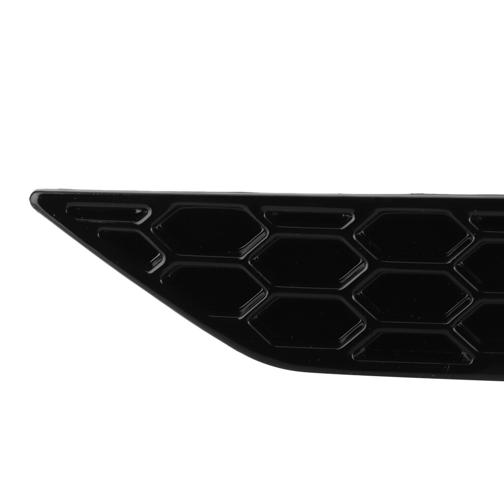 2Pcs Gloss Rear Bumper Reflector Honeycomb Delete Set Fit For Mk7.5 Gtd R2017â2020 Black 8461323109795