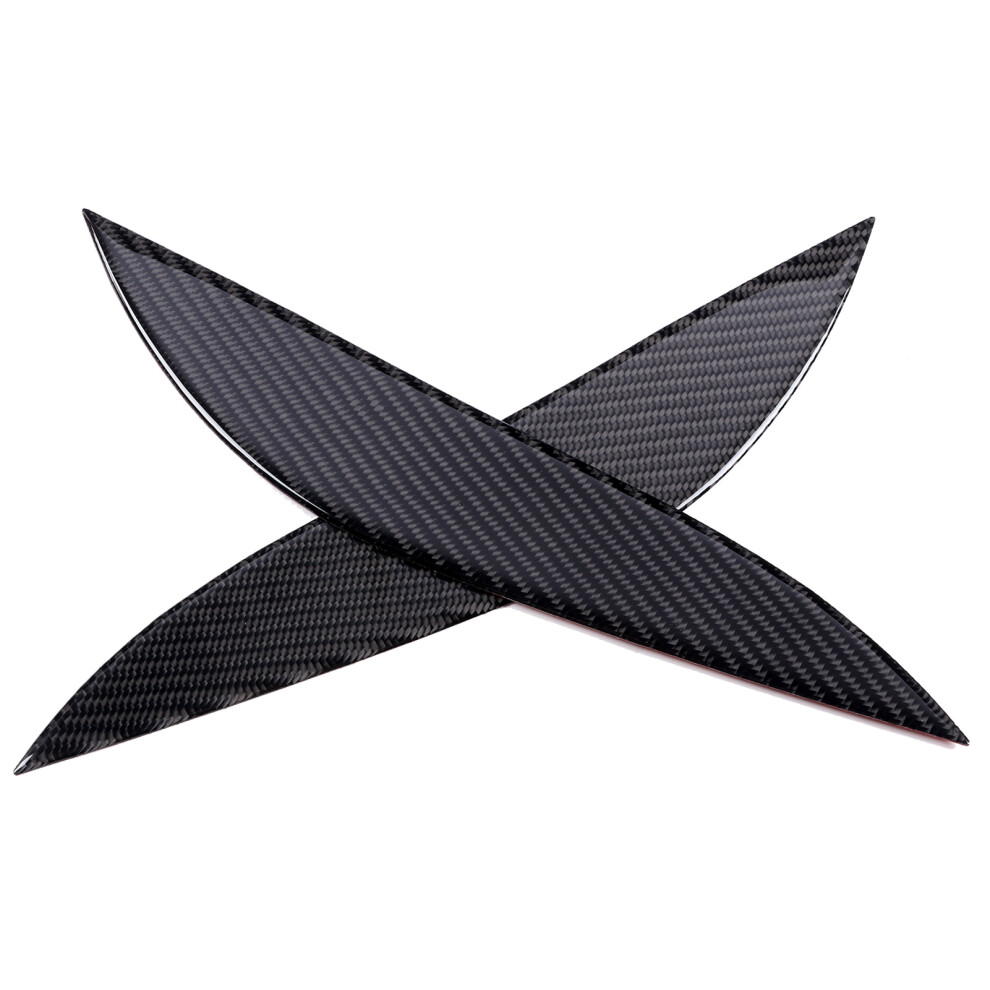 Pair Carbon Fiber Headlight Eyebrows Eyelids Cover Decal Fit For Honda Civic 2001Â2003 8741323109408