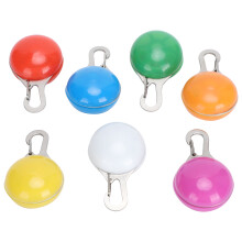 7 Stück LED-Hundehalsband-Leuchte, 3 Modi, Klemmbare Sicherheits-Halsbandlampe