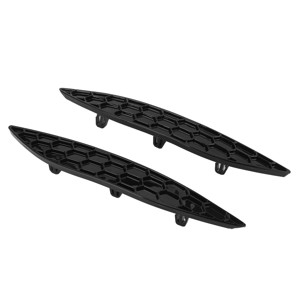 2Pcs Gloss Rear Bumper Reflector Delete Set Fit For Mk7 R Rline 20132016 Black 3091323109782