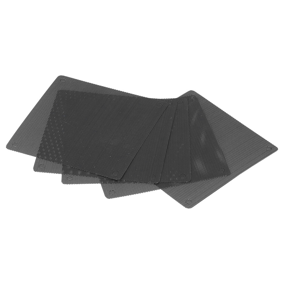 5Pcs 12Cm Computer Fan Cover Pc Computer Laptop Pvc Dustproof Fan Dust Filter Black 4991323110766