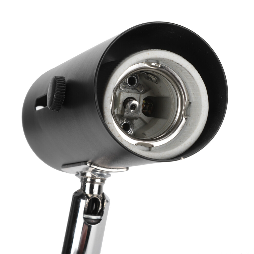 Reptile Sun Basking Lamp Clip on Bracket Rotatable Heat Light Holder with Clamp