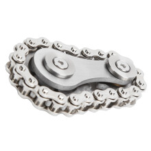 Edelstahl-Kettenblatt-Fingertier – Stressabbau-Entspannungsgerät 6x3,5cm
