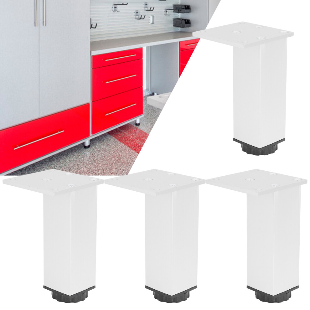 4Pcs Sofa Leg Aluminium Alloy Square Adjustable Cabinet Foot Furniture Hardware Fittings120mm 7891323116133