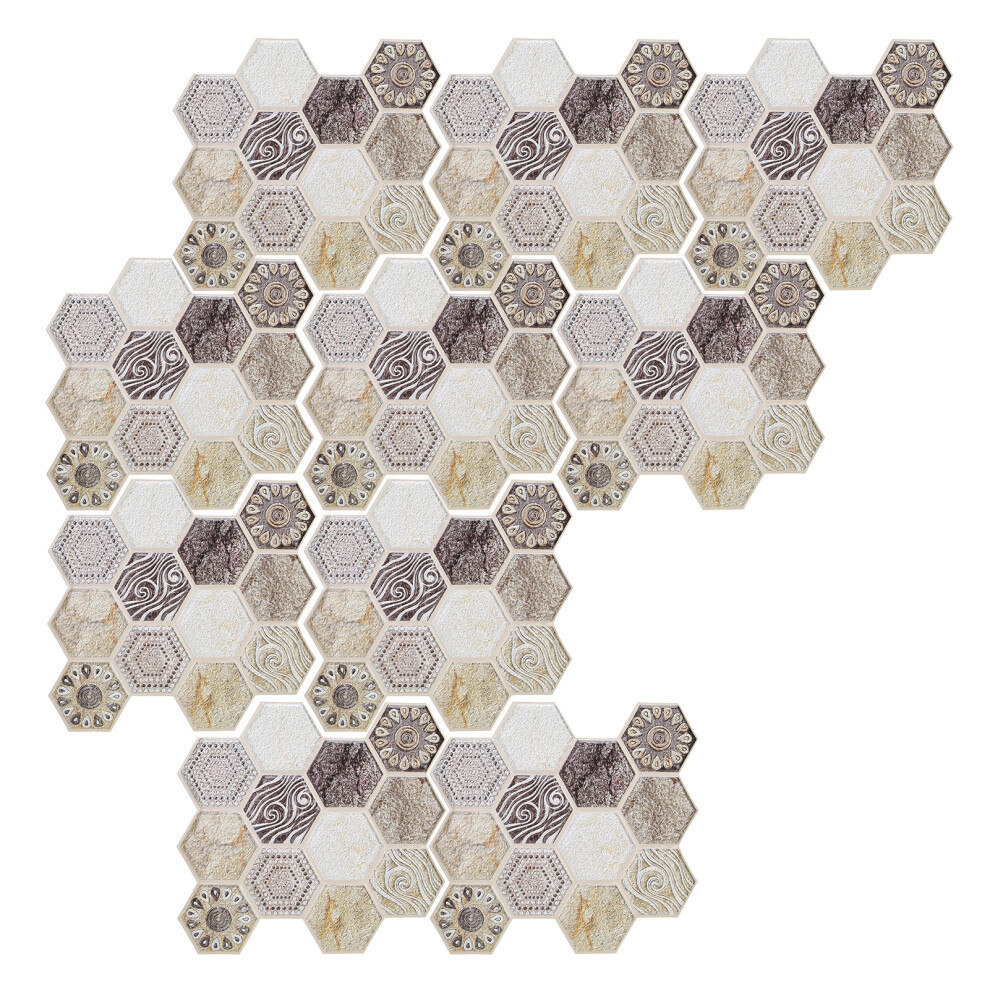 10Pcs Self Adhesive Sticker Background Pvc Wall Decal Tile Sticker Home Decoration 8751323116177