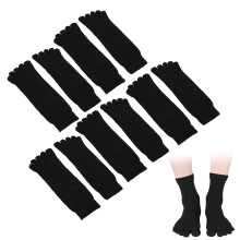 Atmungsaktive 5 Paar Zehensocken Herren Schwarz, Geruchshemmend, Yoga & Laufen