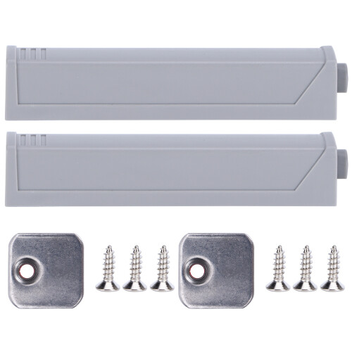 2 Set Magnetic Push Latches Drawer Damper Door Latches Push to Open System Buffer for Cabinet 1