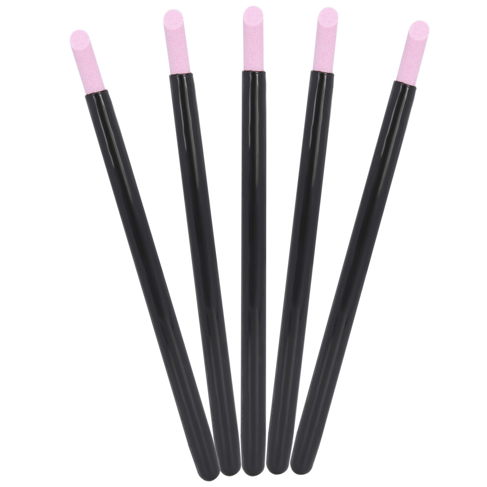 5pcs Nail Art Quartz Stone Polishing Pen Exfoliating Cuticle Pusher Manicure Grinding Rod