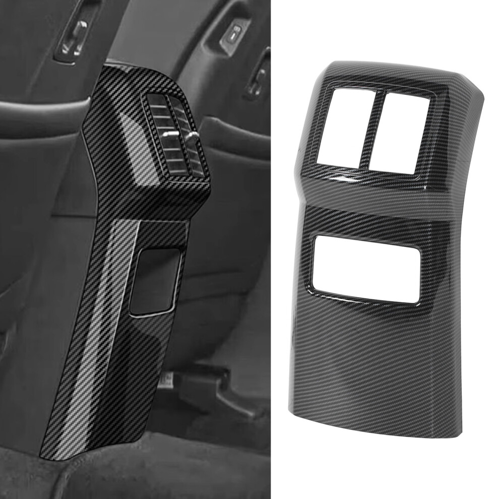 Rear Air Outlet Vent Trim Cover Carbon Fiber Style Protective Stylish Look Rear Ac Vent Panel Trim For Nq5 2022 To 2025 4321323120128
