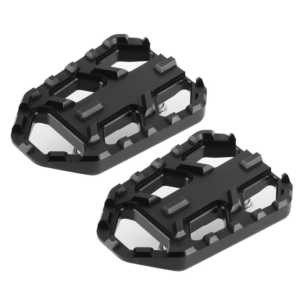 Motorcycle Wide Footrest Cnc Aluminum Alloy Pedals Fit For Suzuki Dl650 Dl1000 Vstrom 650Xt/1000Xt( ) Black 4661323122648