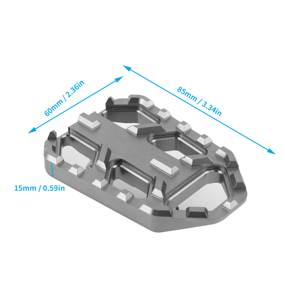 Motorcycle Wide Footrest Cnc Aluminum Alloy Pedals Fit For Suzuki Dl650 Dl1000 Vstrom 650Xt/1000Xt(Titanium ) 4961323122656