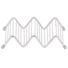 304 Edelstahl Taco-Halter, 2/3 Gitter Pfannkuchenständer-Tablett