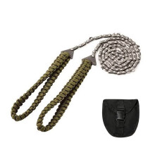 27 Zoll Pocket-Kettensäge mit 11 Zähnen und Paracord-Griff, Outdoor-Überlebensausrüstung