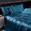 Luxury Silk 4-Piece Bedding Set with Printed Dyeing1.5m bed sheet four piece set 1
