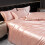 Luxury Silk 4-Piece Bedding Set with Printed Dyeing1.5m bed sheet four piece set 2
