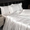 Luxury Silk 4-Piece Bedding Set with Printed Dyeing1.8m bed sheet four piece set 2