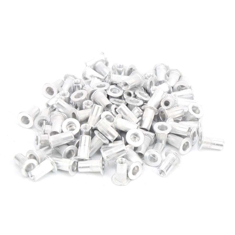 100Pcs Pull Riveting Nuts Aluminum Flat Head Vertical Hardware Accessories Wjâ30045M3 9391323128153