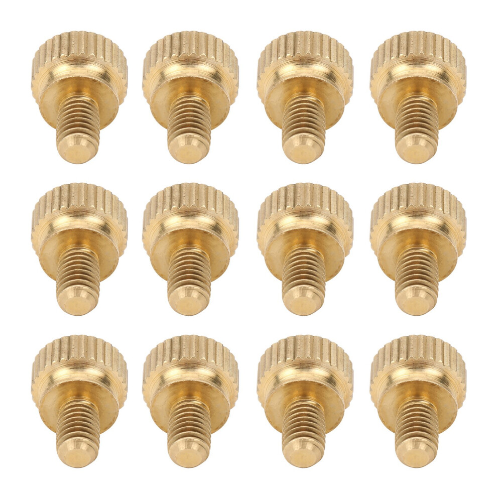 50Pcs Flat Knurled Thumb Screw Wring Round Head Pure Copper Non Slip Industrial Supplies(M5 X 8Mm ) 8711323129478