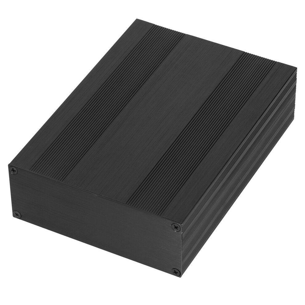 Aluminum Alloy Project Enclosure Video Converter Box Split Diy Case Brushed 54X145x200mm Black 4251323129688
