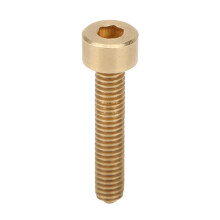 50Pcs Cap Hex Socket Screw Copper Fastener Hardware Tools Industrial Supplies M4M4x20