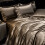 Luxury Silk 4-Piece Bedding Set with Printed Dyeing2.2m bed sheet four piece set 4