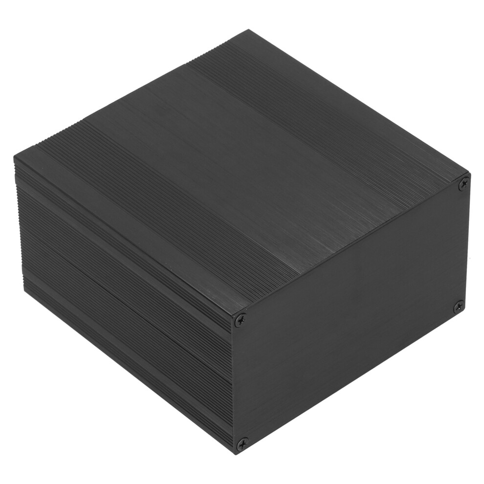 Aluminum Alloy Project Enclosure Hifi Tube Power Amplifier Shell Brushed 82.2X145x150mm Black 3551323129741