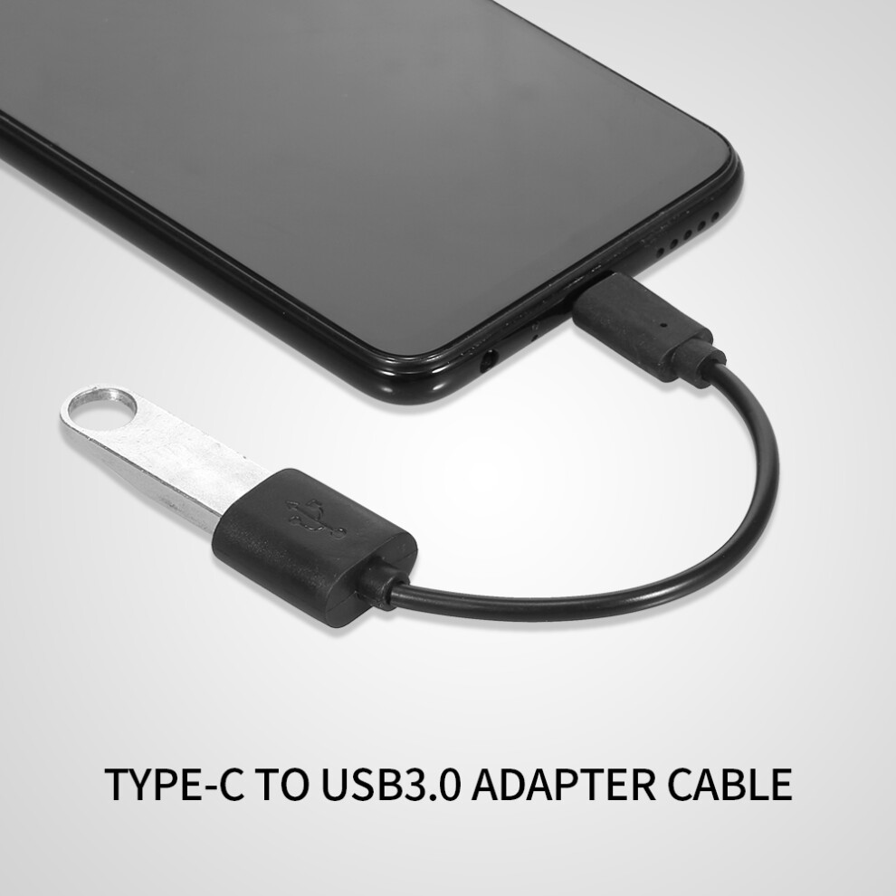 Otg Adapter Type-C To Usb3.0 Adapter Cable Type-C Male To Usb3.0 Female Converter Cable High-Speed Wide Compatibility Black 9301323130896