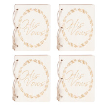 2 Sets Hochzeitsversprechen-Bücher mit Geschenkkarten, 10,58 cm Schmuck-Requisiten