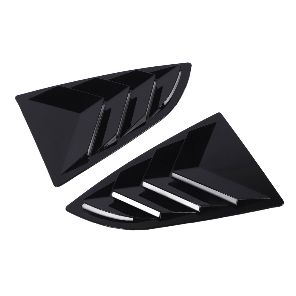 Pair Of Rear Window Shutter Cover Left Right Stylish Look Weatherproof Proper Fit For Brz 2021 To 2024 Glossy Black 9401323131746