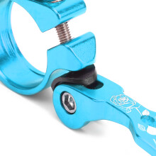 31,8 mm Aluminiumlegierung Schnellspann-Bike-Sitztellerklemme Blau für Mountain- und Roadcycling