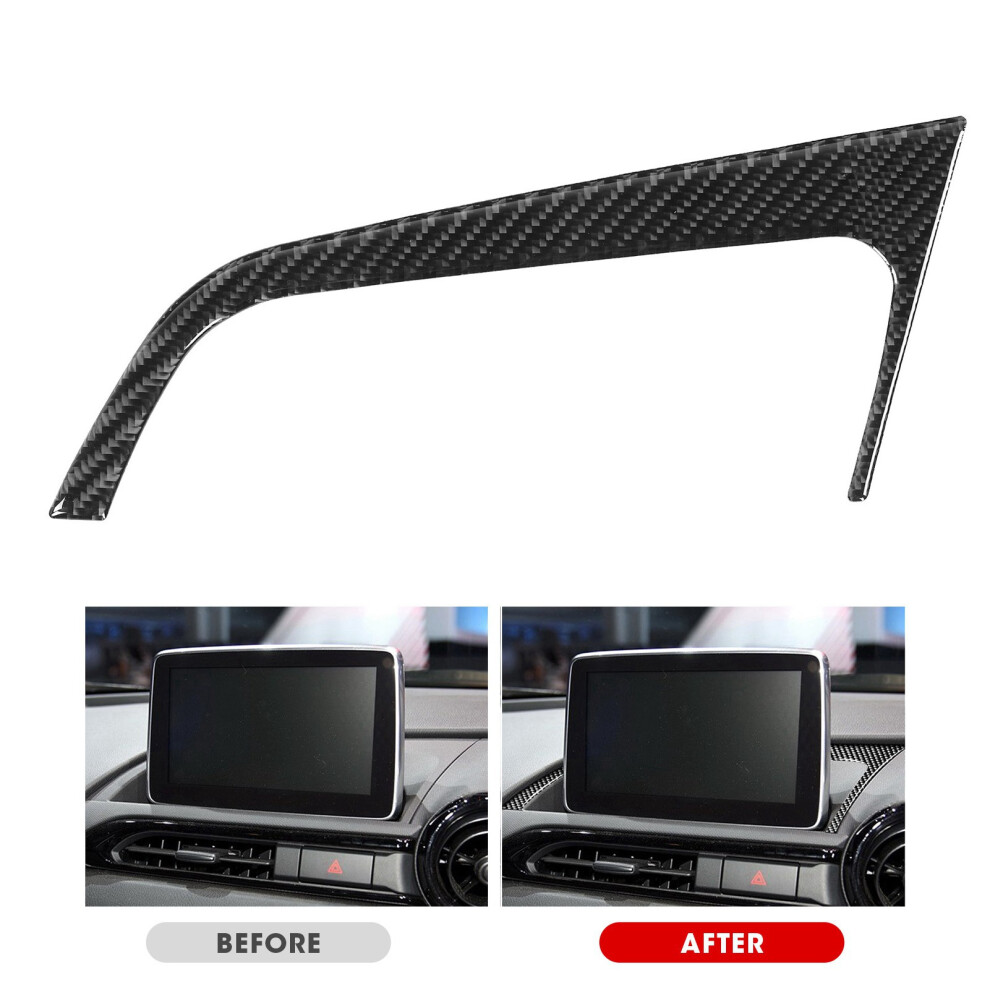Carbon Fiber Center Console Gps Navigation Cover Fit For Mazda Mxâ5 Nd / Roadster Nd 2016Â2020Rhd 4991323133819