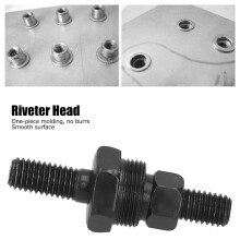 8 mm Legierungsstahl-Rivetenmuttern-Gun-Kopf-Set, Schwarz, korrosionsbeständig