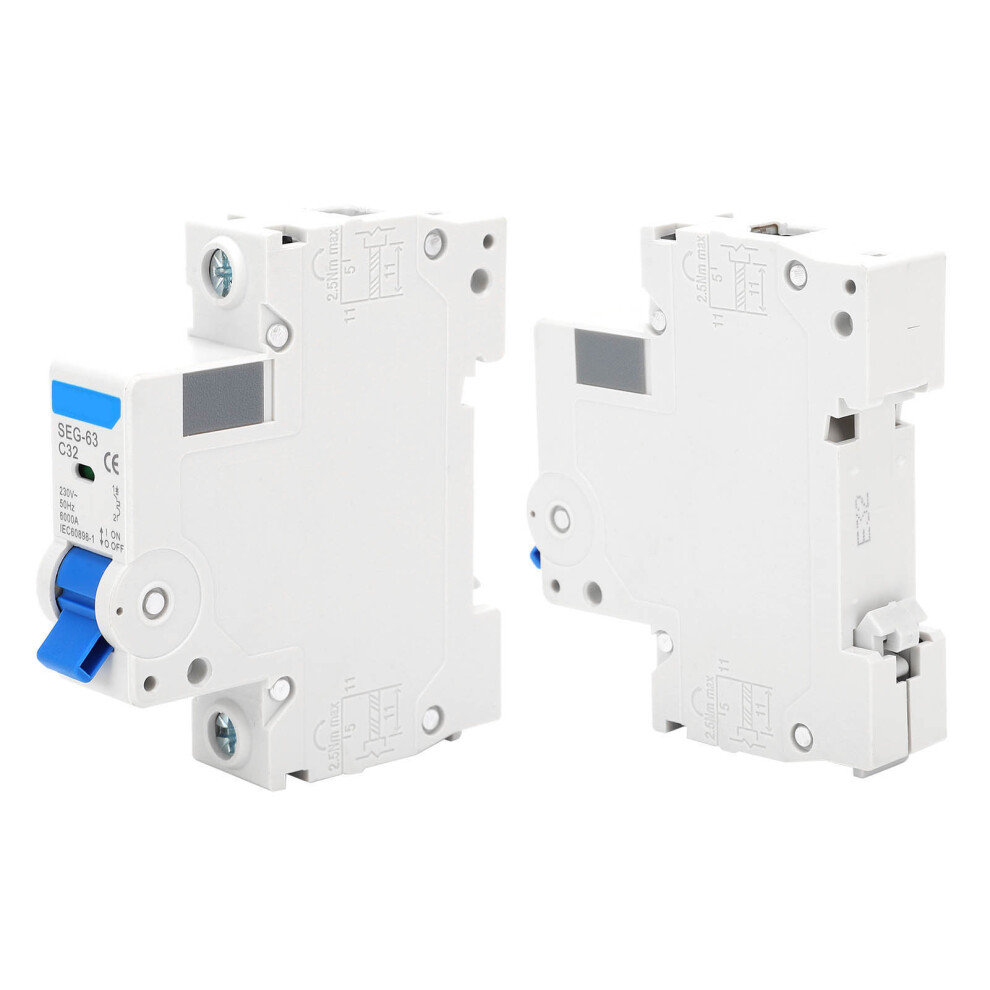 Circuit Breaker Din Rail Installation Handle Operation Miniature Air Switch Seg-63C6 8281323137051