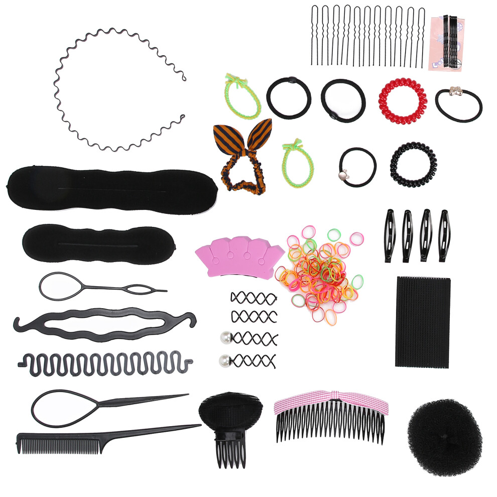 Unisex 20Pcs Hair Braiding Tool Set Styling Twists Plait Hairdressing Tool Hair Accessory