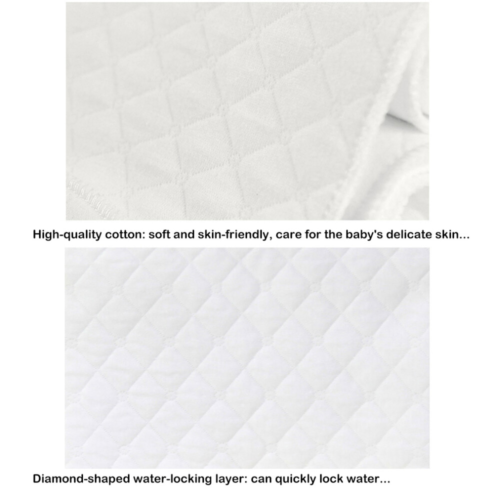 10Pcs Nappies Burp Cloths Muslin Cloths Absorbent Wash Cloths Folding Nappies For Baby White