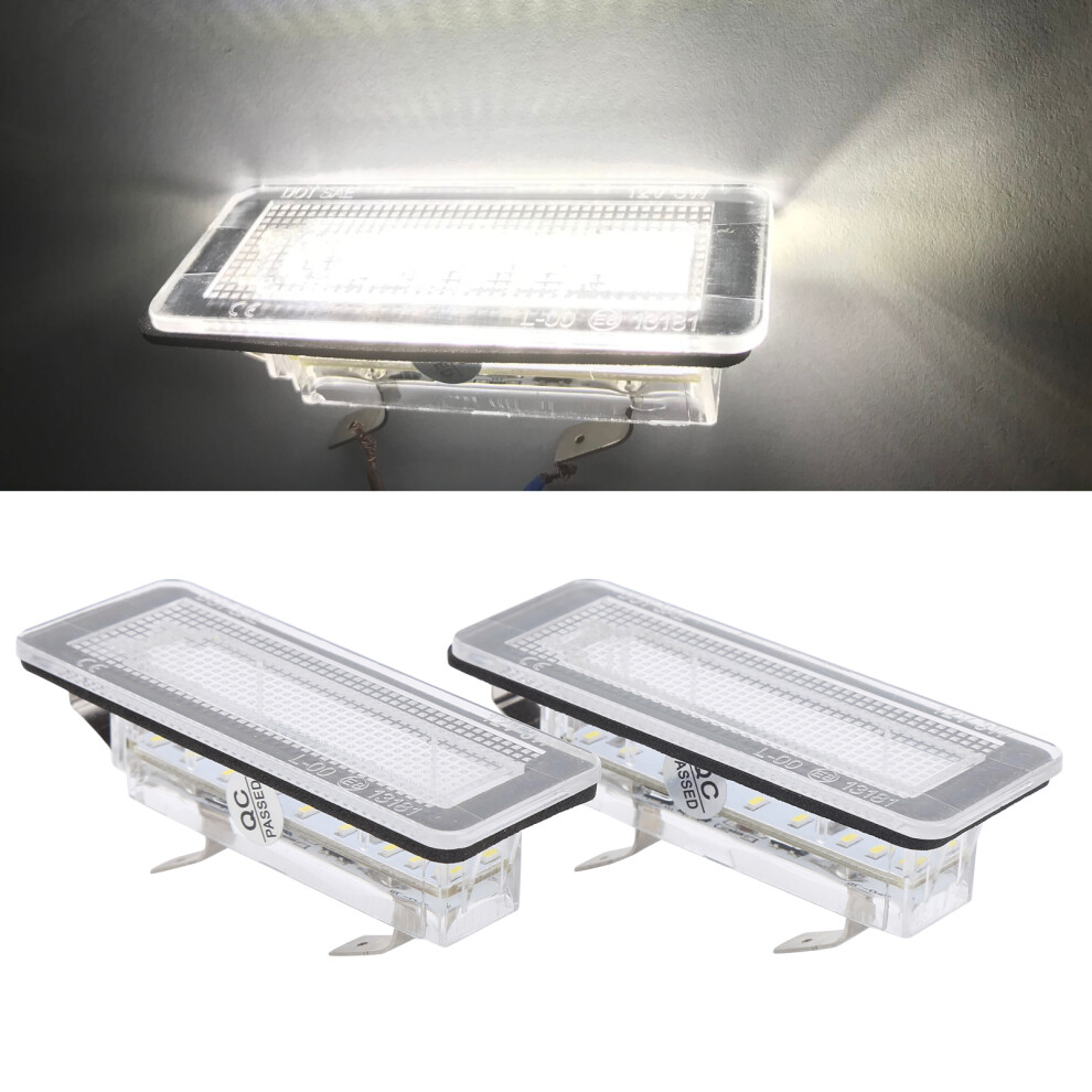 Pair Led License Number Plate Fit For Benz Smart Fortwo Cabriolet/Coupe/Convertible Light 7621323137698