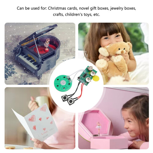 Recordable Sound Module 120s Loop Playback Battery Powered Voice Recording Module for Greeting Card 2